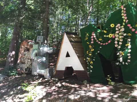 a small house in the woods