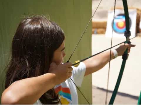 a girl painting a picture