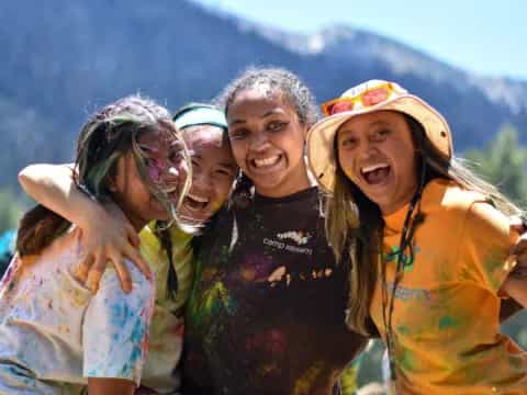 a group of people posing for the camera