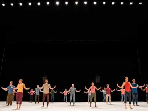 a group of people on a stage