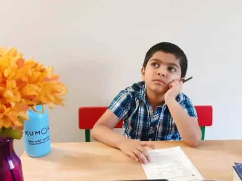 a person sitting at a desk