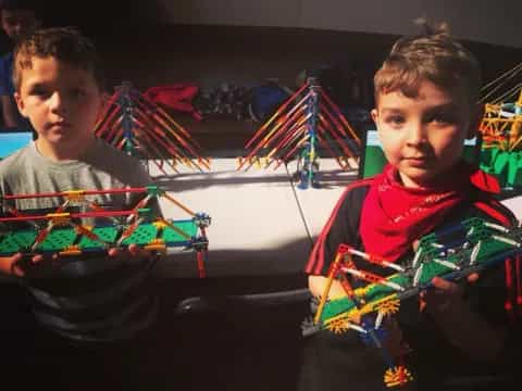 a couple of boys in garment