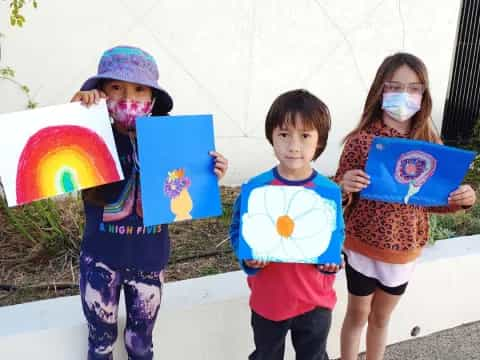 a group of children wearing clothing