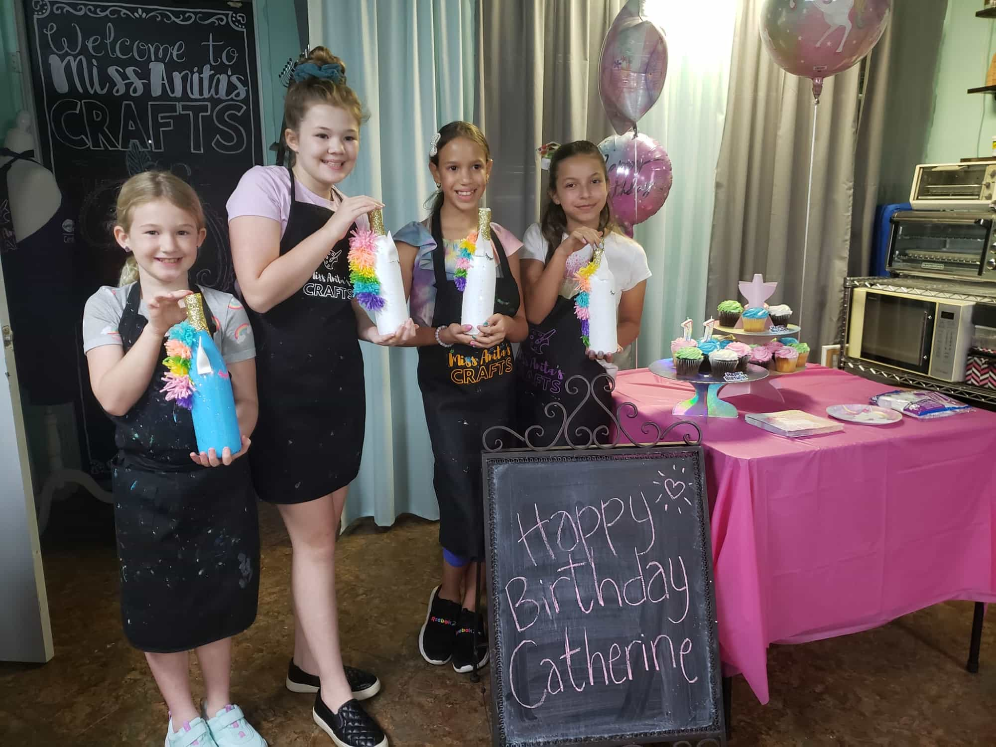 a group of girls posing for a picture