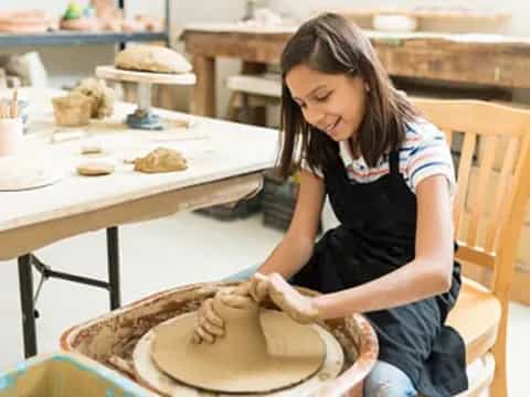 a person making a cake