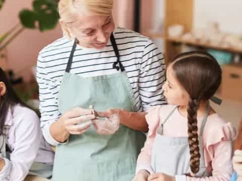 a person holding a baby