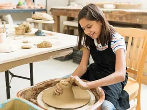a person making a cake