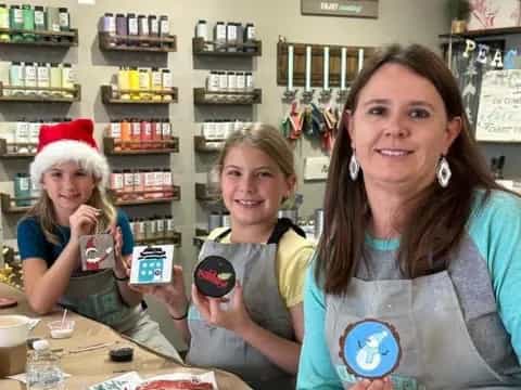 a group of women in a room