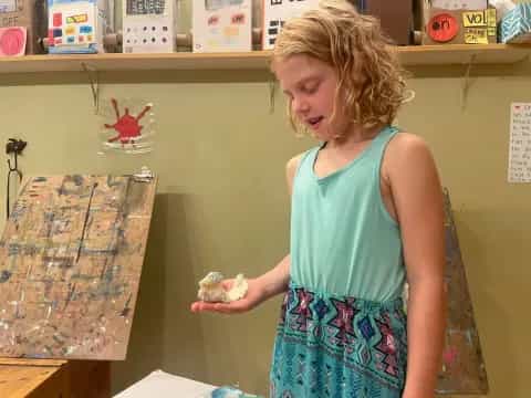 a woman holding a baby