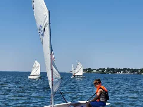 a person on a sailboat