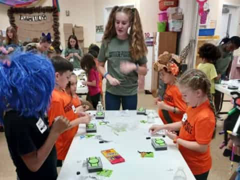 a group of children playing a game