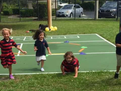 kids playing with balls