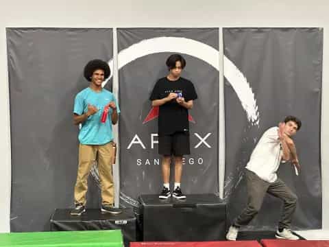 a group of men on a stage