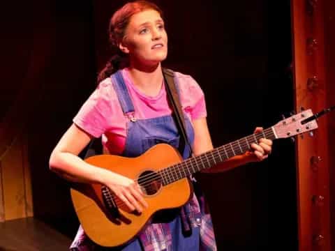 a person playing a guitar