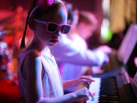 a person playing a piano