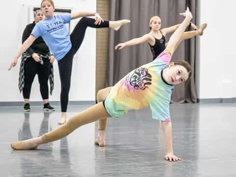 a group of people dancing