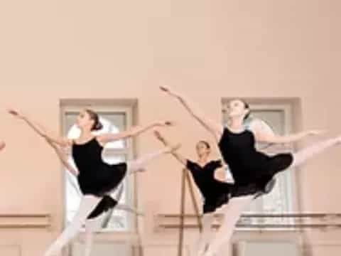 a group of people exercising