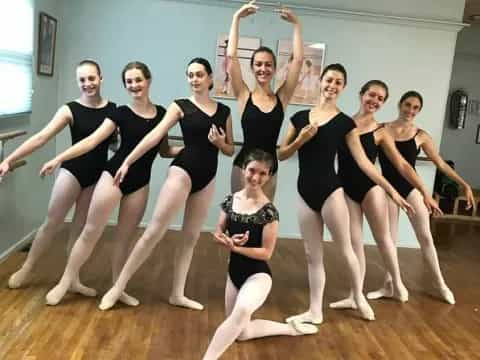 a group of women dancing