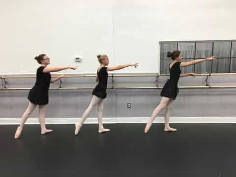 a group of women dancing