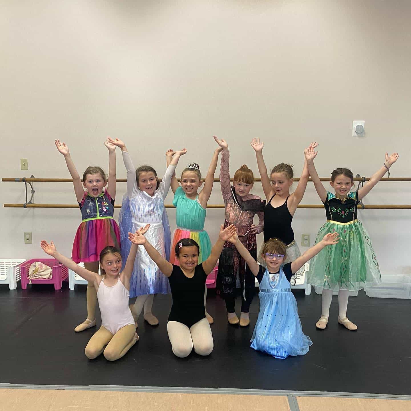 a group of children in clothing