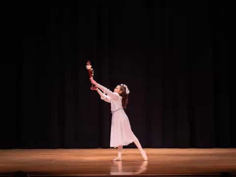 a person dancing on a stage