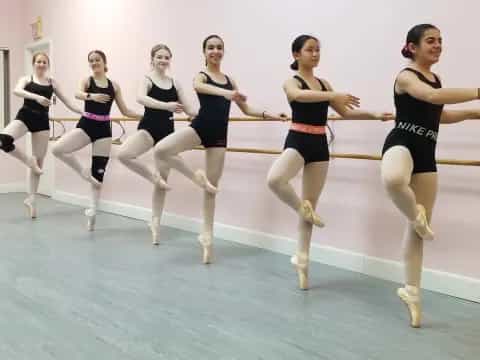 a group of women dancing