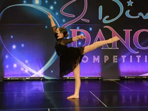 a person dancing on a stage