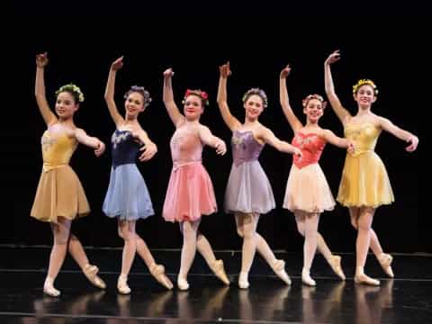 a group of women dancing