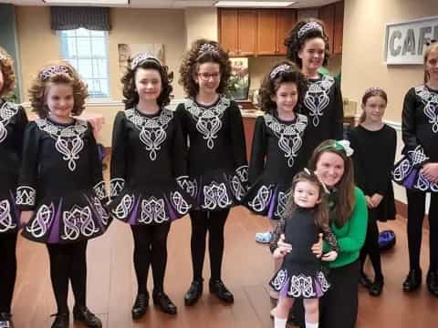 a group of girls in a room