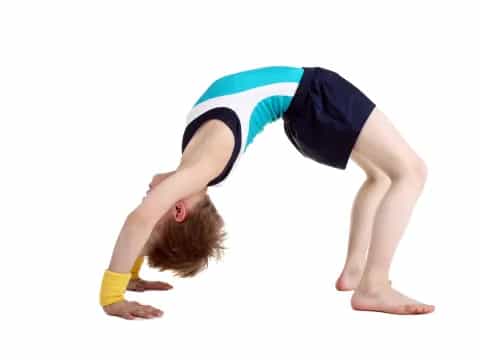 a person doing a push up