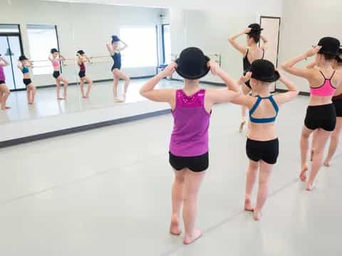 a group of women in a room