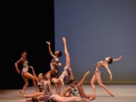 a group of people dancing