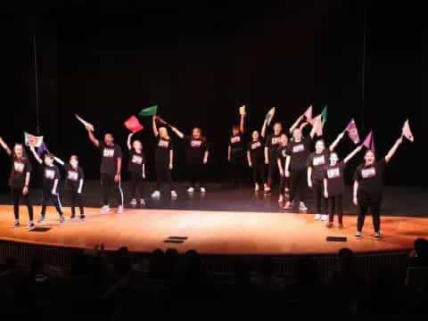 a group of people on a stage