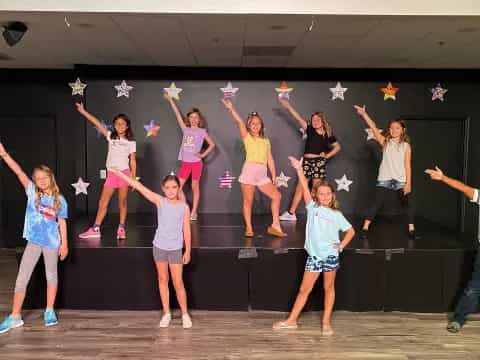 a group of women dancing