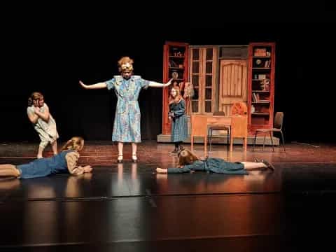 a group of people on a stage