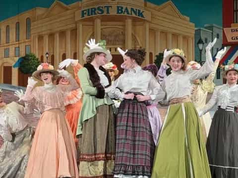 a group of women in clothing