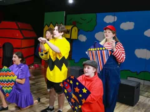 a group of children in clothing