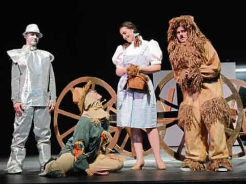 a group of people on a stage