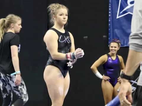 a group of women on a stage