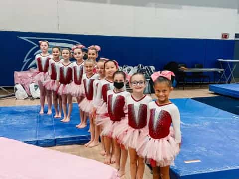 a group of girls in clothing