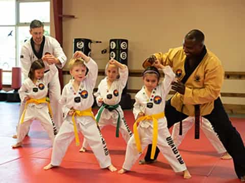 a group of people in clothing