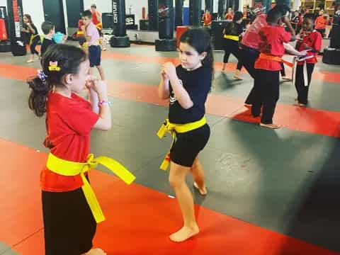 a group of girls dancing