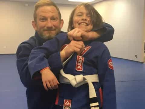 a man and a woman hugging