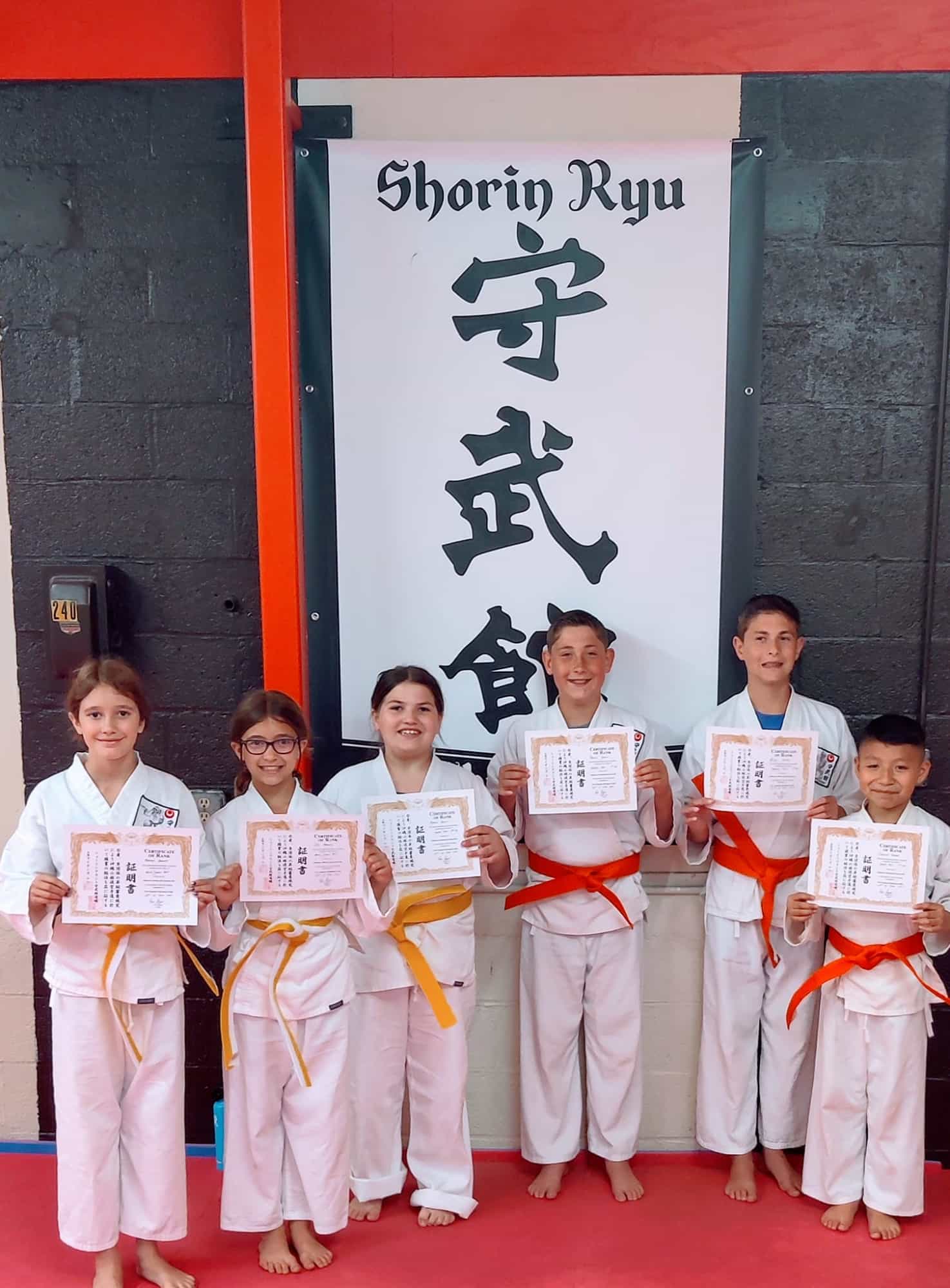 a group of people wearing karate uniforms