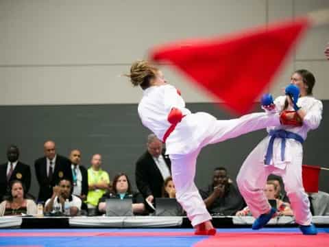 two people in white outfits