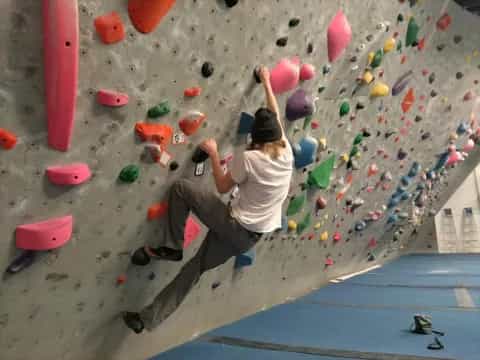 a person sitting on a beach
