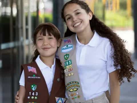 a person and two children