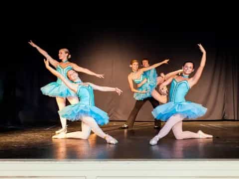 a group of people dancing