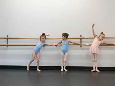 a group of girls dancing