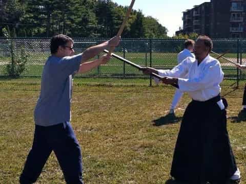 a group of people playing a game